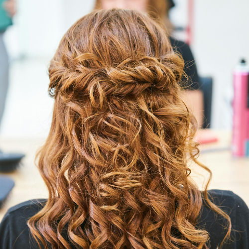 hair styling @ salon