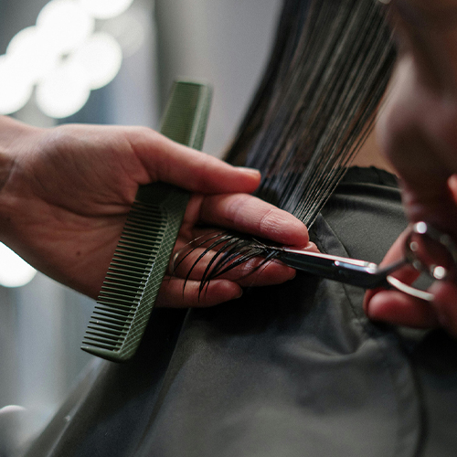 hair styling @ salon
