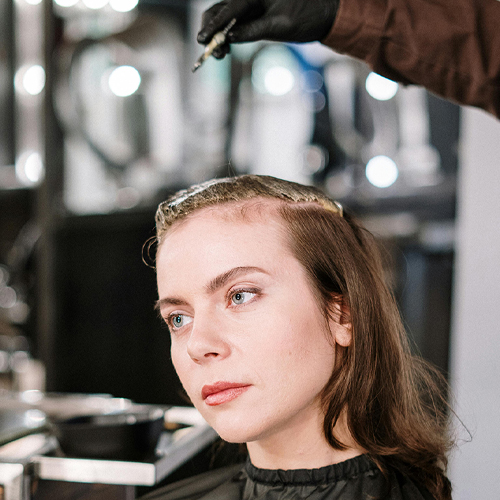 hair styling @ salon